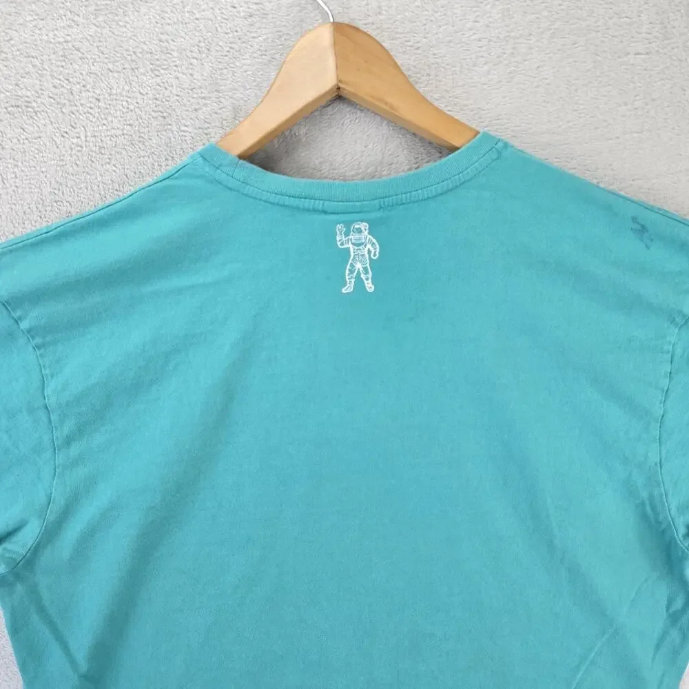 Billionaire Boys Club Cosmic Arch Shirt Mens XXL Green Astronaut Logo BBC *FLAWS